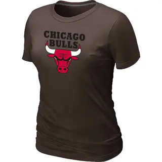 Chicago Bulls Women's Brown Big & Tall Primary Logo T-Shirt -