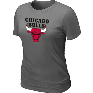 Chicago Bulls Women's Dark Grey Big & Tall Primary Logo T-Shirt -