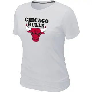 Chicago Bulls Women's White Big & Tall Primary Logo T-Shirt -
